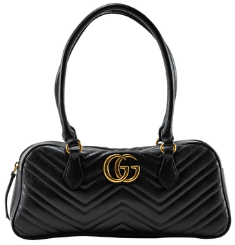 Cумка Gucci GG Marmont Medium Shoulder Bag in Black Leather 0380 фото