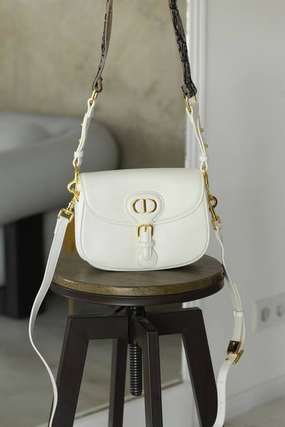 Сумка Dior Bobby Bag in Cream Smooth Skin 0214 фото