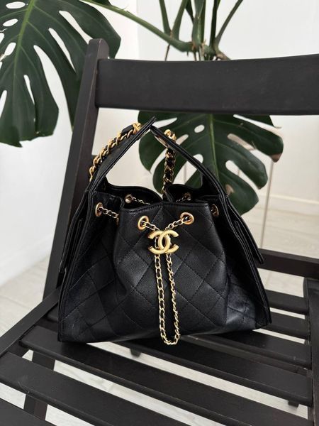 Сумка Chanel 25 Small Handbag in Black Grained Calfskin & Gold-Tone Metal 164 фото