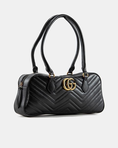 Cумка Gucci GG Marmont Medium Shoulder Bag in Black Leather 0380 фото