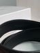 Ремень Saint Laurent Cassandre Belt in Black Leather/Silver Buckle 66119 фото 7