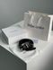 Ремень Saint Laurent Cassandre Belt in Black Leather/Silver Buckle 66119 фото 4