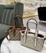 Сумка Gucci GG Emblem Mini Bag in Beige and White Monogram Coated Canvas 0445 фото 3