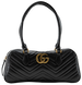Cумка Gucci GG Marmont Medium Shoulder Bag in Black Leather 0380 фото 1