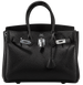 Сумка Hermes Birkin 30 in Black Leather with Silver Hardware 0448 фото 1