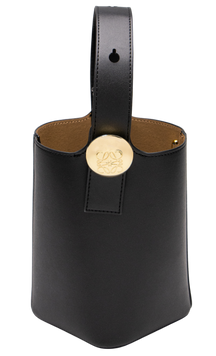 Сумка Loewe Mini Pebble Bucket Bag Smooth Calfskin in Black 99801 фото