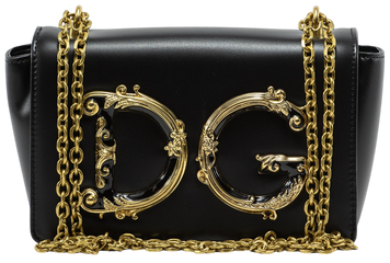 Сумка Dolce & Gabbana DG Girls Small Bag in Black Leather 0357 фото