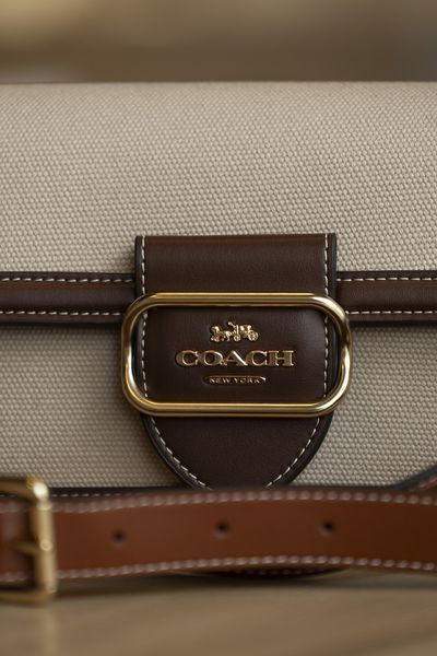 Сумка Coach Morgan Shoulder Bag Canvas/Leather 0545 фото