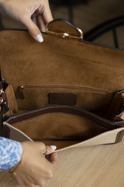 Сумка Coach Morgan Shoulder Bag Canvas/Leather 0545 фото