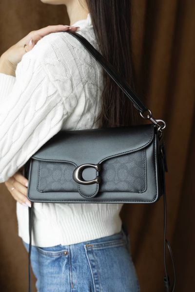 Сумка Coach Tabby Shoulder Bag 26 in Signature Canvas Black 0302 фото