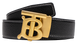 Ремінь Burberry Leather TB Belt Black/Gold 66176 фото 1