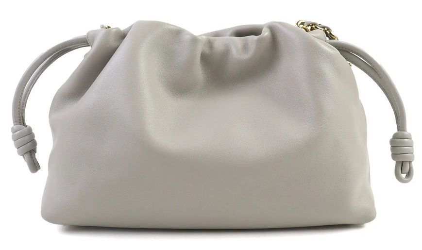 Сумка Loewe Flamenco Medium Purse in Mellow Nappa Lambskin Shell Grey 622 фото