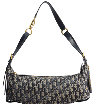Сумка Dior Medium D-Journey Bag in Blue Dior Oblique Jacquard/Gold Hardware 12289 фото