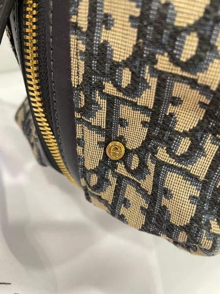 Сумка Dior Medium D-Journey Bag in Blue Dior Oblique Jacquard/Gold Hardware 12289 фото
