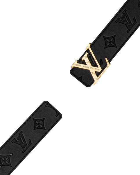 Ремінь Louis Vuitton Shadow 40 Belt Black/Gold 66172 фото