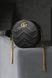 Сумка Gucci GG Marmont Mini Round Shoulder Bag in Black Leather 0346 фото 2