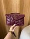 Сумка Saint Laurent Puffer Small Shoulder Bag in Burgundy Nappa Leather with Gold Hardware Premium 991303 фото 5