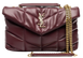Сумка Saint Laurent Puffer Small Shoulder Bag in Burgundy Nappa Leather with Gold Hardware Premium 991303 фото 1