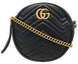Сумка Gucci GG Marmont Mini Round Shoulder Bag in Black Leather 0346 фото 1
