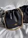 Сумка Coach Faye Mini Drawstring Bag with Quilting Black/Gold 012298 фото 3