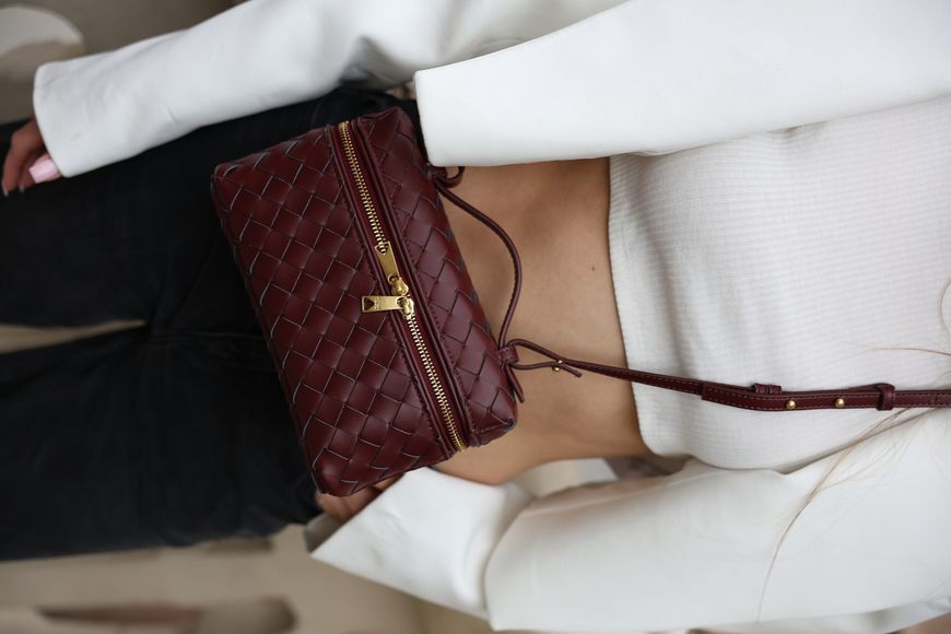 Сумка Bottega Veneta Bang Bang Bag in Barolo Intrecciato Leather 991271 фото