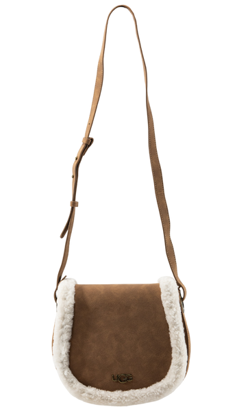 Сумка UGG Heritage Crossbody Bag in Chestnut Suede 0373 фото