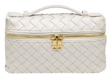 Сумка Bottega Veneta Bang Bang Bag in Sea Salt Intrecciato Leather 991271 фото