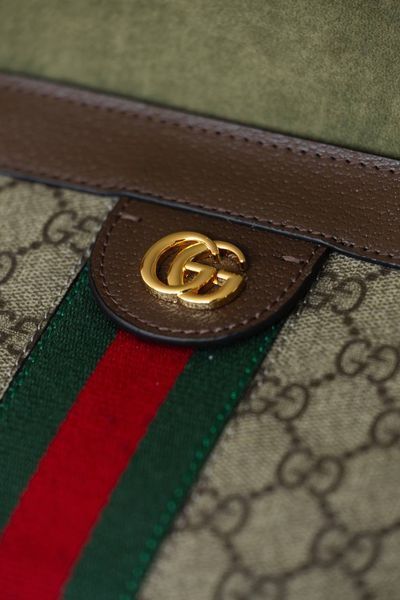 Сумка Gucci Ophidia Medium Chain Shoulder Bag in Beige GG Monogram Coated Canvas 062 фото