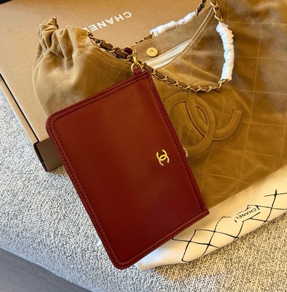 Сумка Chanel Neo Cabas Shopping Tote Bag in Dark Beige Suede with Gold Hardware Premium Quality 675 фото
