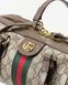 Сумка Gucci Ophidia Medium Boston Bag Beige and Dark Brown GG Monogram Coated Fabric/Brown Leather Trim 0372 фото 3