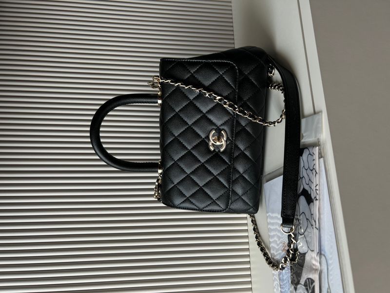 Сумка Chanel Coco Top Handle Flap Bag Black 02048 фото
