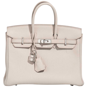 Сумка Hermes Birkin 25 in Craie Togo Leather/Palladium Hardware 0387 фото