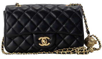 Сумка Chanel Classic 1.55 Small Single Flap in Black Quilted Lambskin/Gold Hardware 240 фото