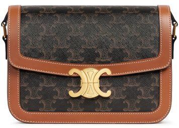 Сумка Celine Classique Triomphe Teen Crossbody Bag in Triomphe Canvas and Calfskin 0262 фото