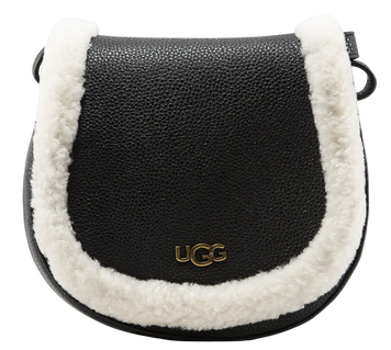 Сумка UGG Heritage Crossbody Bag in Black Leather 0373 фото