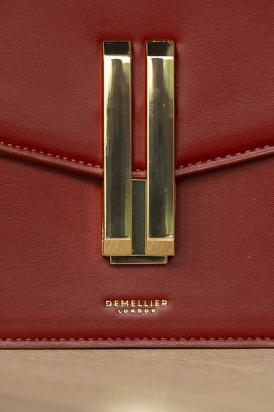 Cумка DeMellier The Vancouver Shoulder Bag in Smooth Leather Red 0496 фото