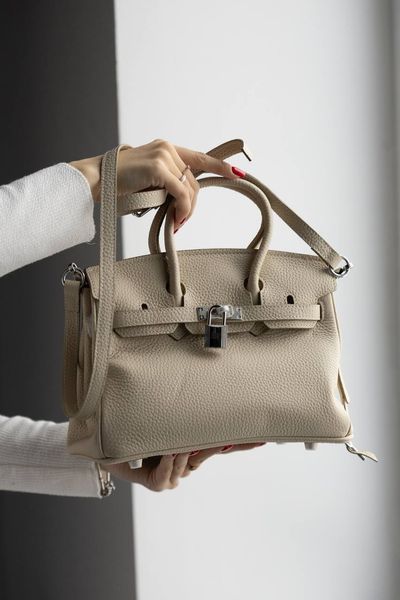 Сумка Hermes Birkin 25 in Craie Togo Leather/Palladium Hardware 0387 фото