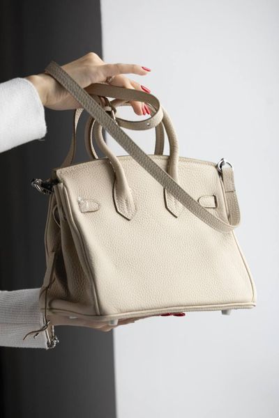 Сумка Hermes Birkin 25 in Craie Togo Leather/Palladium Hardware 0387 фото