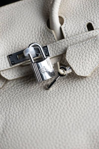 Сумка Hermes Birkin 25 in Craie Togo Leather/Palladium Hardware 0387 фото
