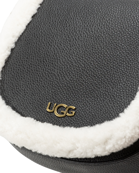 Сумка UGG Heritage Crossbody Bag in Black Leather 0373 фото