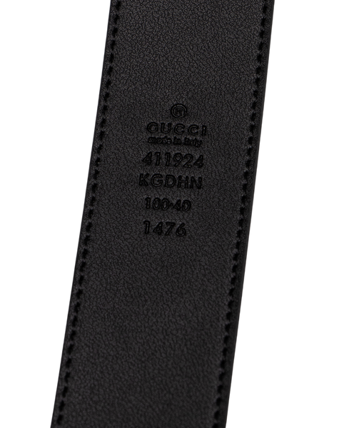 Ремінь Gucci Belt with Interlocking G Buckle Grey Canvas/Silver 66168 фото