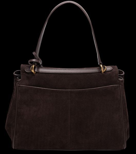 Сумка Balenciaga Rodeo Small Handbag in Brown Suede/Gold Hardware 99669 фото