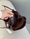 Cумка Loewe Pebble Pouch Bag in Burgundy Smooth Calfskin 484 фото 5