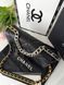 Cумка Chanel 19 Flap Bag in Black Quilted Lambskin/Silver-Gold Hardware 443 фото 8