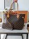 Сумка Louis Vuitton Neverfull MM in Brown Monogram Coated Canvas/Cerise Red 0173 фото 9