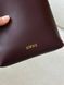 Cумка Loewe Pebble Pouch Bag in Burgundy Smooth Calfskin 484 фото 8