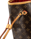 Сумка Louis Vuitton Neverfull MM in Brown Monogram Coated Canvas/Cerise Red 0173 фото 3