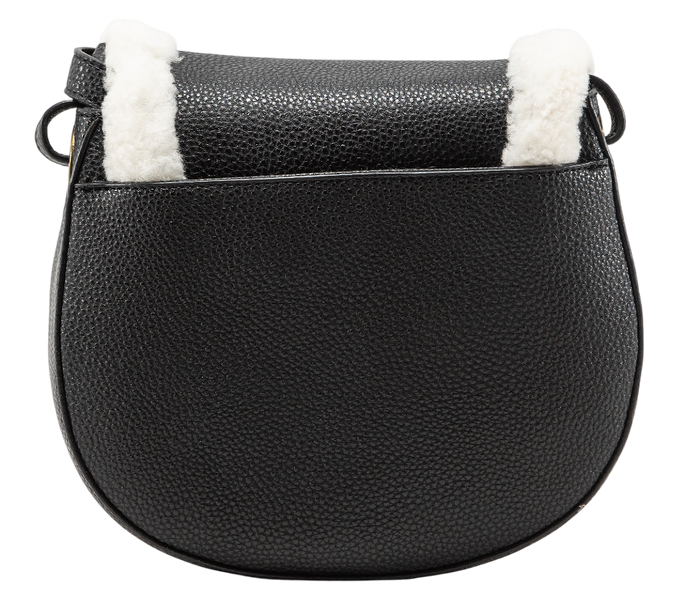 Сумка UGG Heritage Crossbody Bag in Black Leather 0373 фото