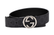 Ремінь Gucci Belt with Interlocking G Buckle Grey Canvas/Silver 66168 фото 1