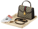 Сумка Gucci Ophidia Medium Top Handle Bag Brown and Ebony GG Supreme Canvas/Brown Leather Trim 0402 фото 2